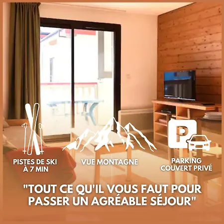 T3 Avec Vue Montagne Et Parking Privatif Apartamento Font-Romeu-Odeillo-Via